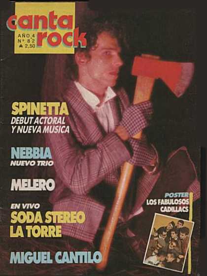 Argentinian Magazines - CantaRock 1987 - Spinetta