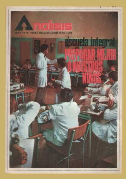 Argentinian Magazines - Revista Análisis - 1966 - Escuelas