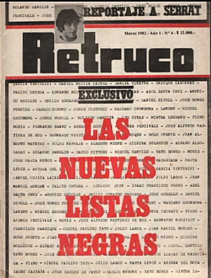Argentinian Magazines - Revista Retruco Marzo 1982