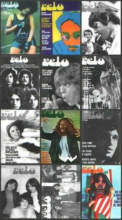 Argentinian Magazines - Pelo (12 miniaturas 1971-1972)