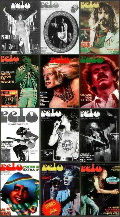 Argentinian Magazines - Pelo (12 miniaturas 1973-1974)