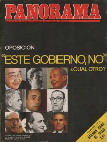 Argentinian Magazines - Panorama abril 1970 - Oposición