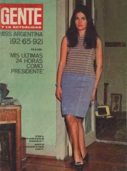 Argentinian Magazines - Revista Gente 1967 - Miss Argentina