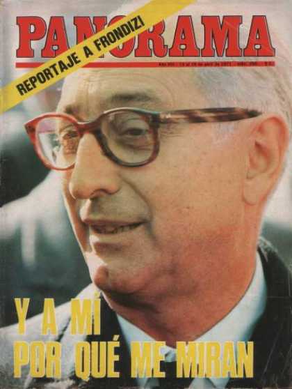 Argentinian Magazines - Panorama abril 1971 - Tapa Frondizi
