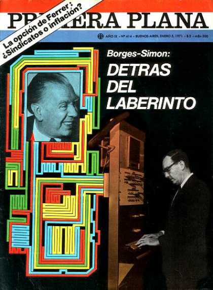 Argentinian Magazines - Primera Plana - Borges - Simon 1971