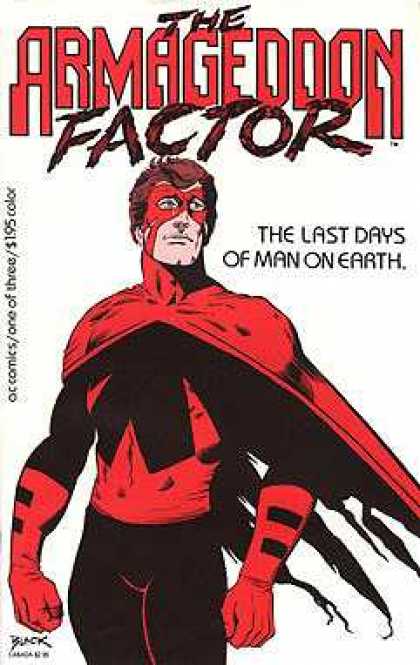 Armageddon Factor 1 - The Last Days Of Man On Earth - Back - Oc Comics - The - X - Bill Black, Rebekah Black