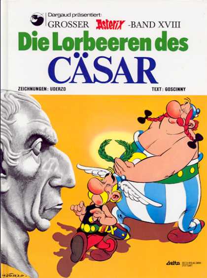Asterix - Die Lorbeeren des Caesar - Casar - Ceasar - Statue - Wings - Pigtails