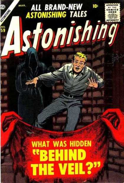 Astonishing 59 - Veil - Tales - Hidden - Brick Wall - Man - Bill Everett