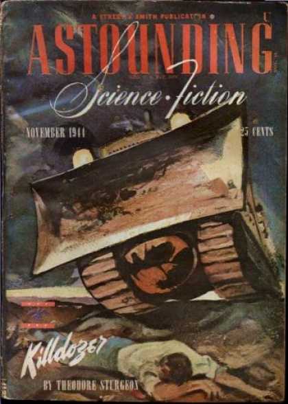 Astounding Stories 168 - Killdozer - Bulldozer - November 1941 - Man - Rubble