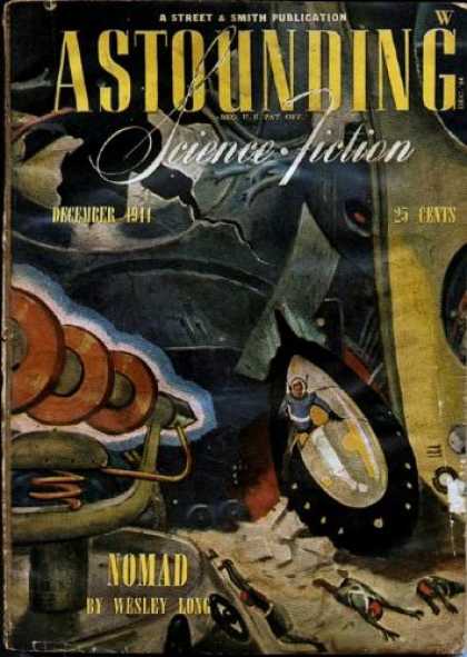 Astounding Stories 169 - Nomad - December 1944 - Machine - Crash - Metal