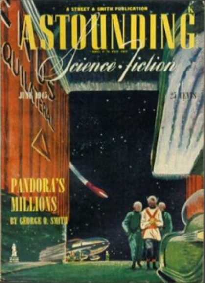 Astounding Stories 175 - July 1945 - Pandoras Millions - Space - Shuttle - Humans