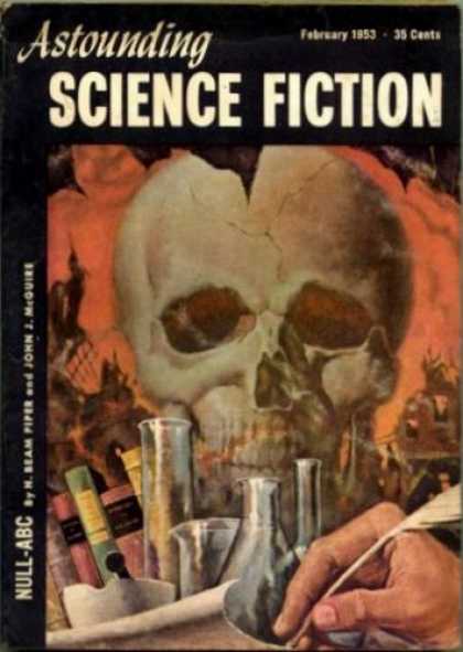 Astounding Stories 267 - Null-abc - February 1953 - Skull - Feather - Viles