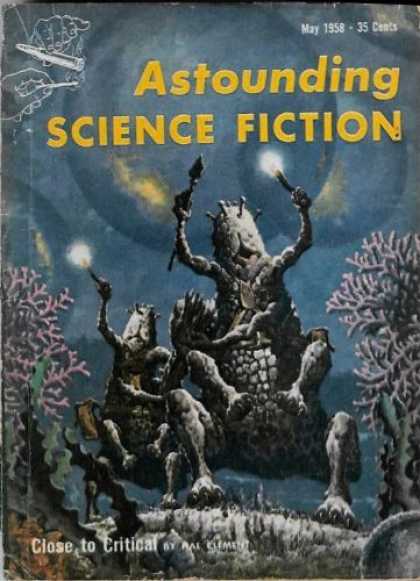 Astounding Stories 330 - May 1958 - Sea Aliens - Clement - Close To Critical - Sea Coral