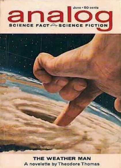 Astounding Stories 379 - The Weather Man - June - Human Hand - Clouds - Earth