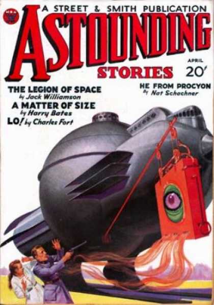 Astounding Stories 41 - April - 20 Cents - The Legion Of Space - A Matter Of Size - Lo