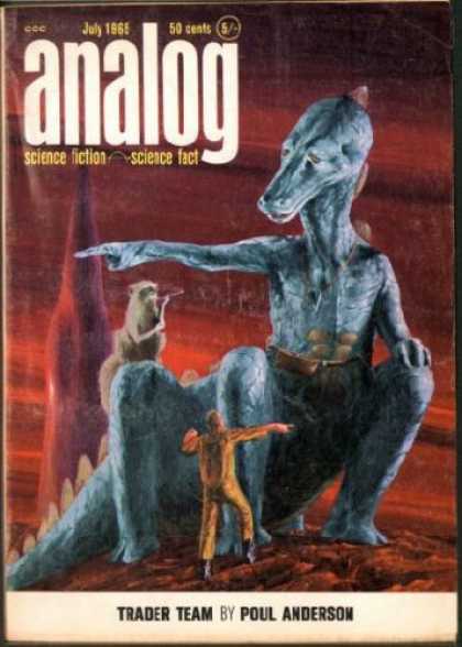 Astounding Stories 416 - July 1965 - Trader Team - Dinosaur - Poul Anderson - Red Planet