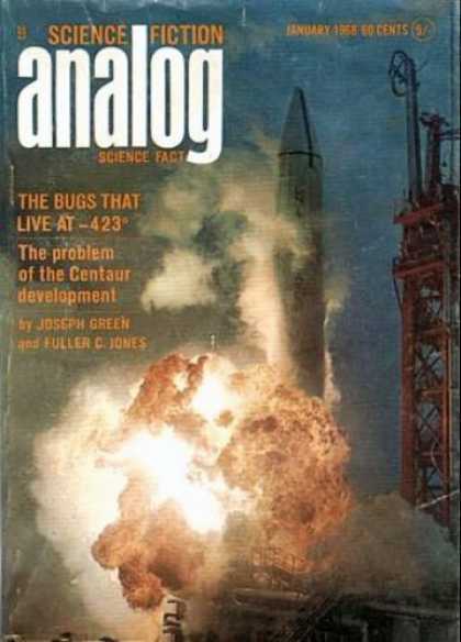 Astounding Stories 446 - January 1968 - The Bugs That Live At 423 - Shuttle - Fire - Launch