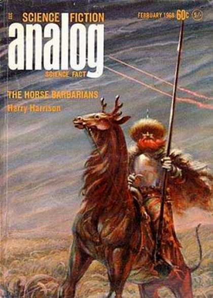 Astounding Stories 447 - February 1968 - The Horse Barbarians - Horse - Barbarian - Staff