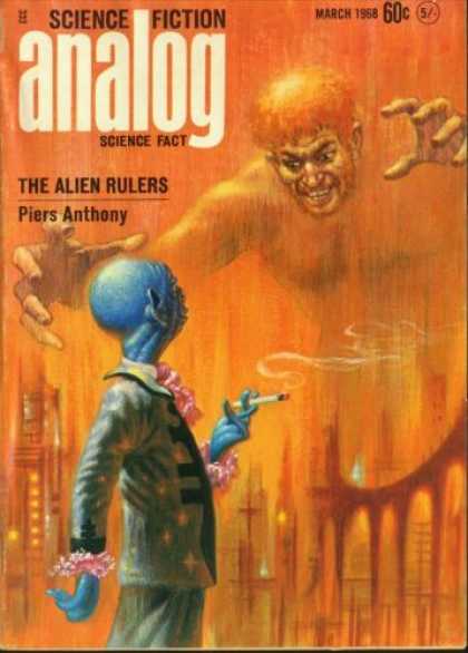 Astounding Stories 448 - The Alien Tulers - March 1968 - Piers Anthony - Cigarette - Coat