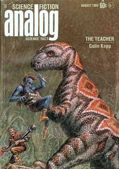 Astounding Stories 465 - The Teacher - Colin Knapp - August 1968 - Dinosaur - Sci-fi