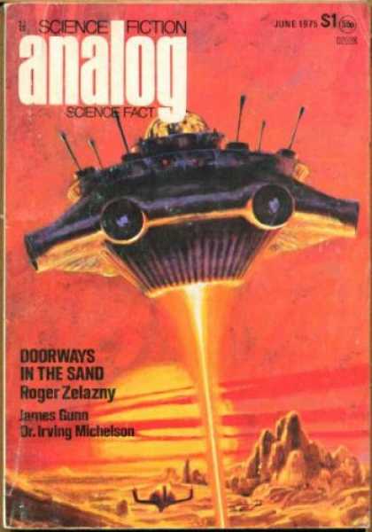 Astounding Stories 535 - Spaceship - Science Fiction Analog - June 1975 - Doorways In The Sand - Roger Zelazny