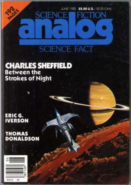 Astounding Stories 659 - June 1985 - Charles Sheffield - Between The Strokes Of Night - Eric G Iverson - Thomas Donaldson