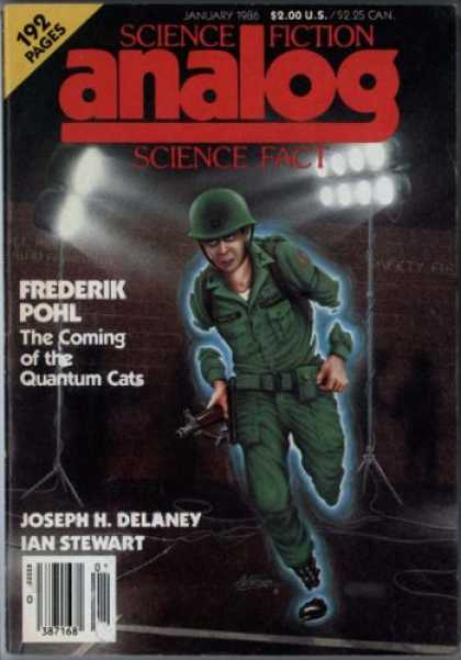 Astounding Stories 667 - Gun - The Coming Of The Quantum Cats - January 1986 - Soilder - Lights