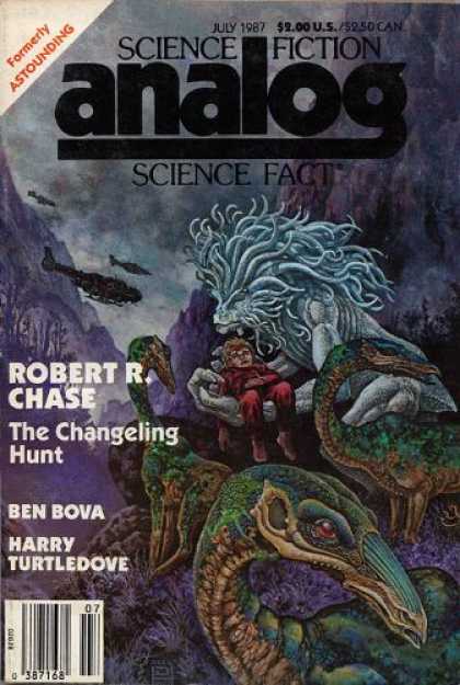 Astounding Stories 686 - July 1987 - The Changeling Hunt - Chase - Bova - Medusa Monster