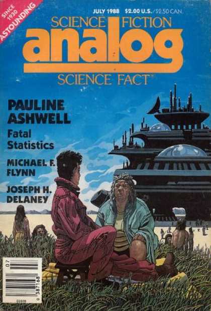 Astounding Stories 699 - Pauline Ashwell - Fatal Statistics - July 1988 - Michael R Flynn - Joseph H Delaney