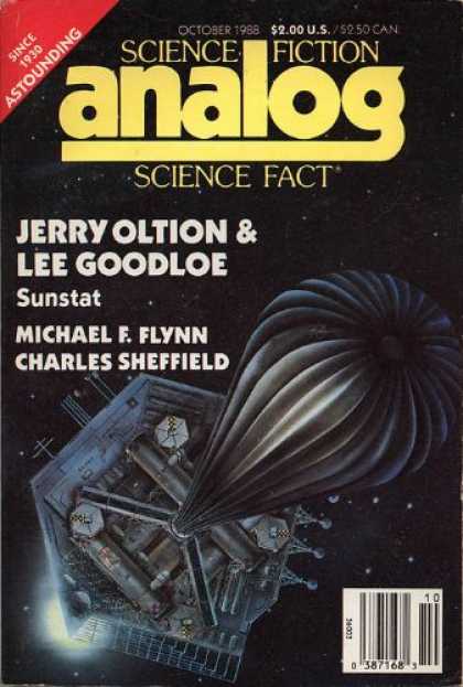 Astounding Stories 702 - October 1988 - Sunstat - Space - Space Craft - Machine