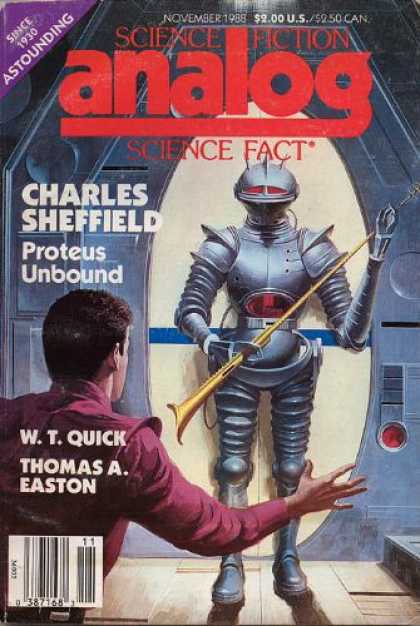 Astounding Stories 703 - November 1988 - Proteus Unbound - Robot - Armour - Space Ship