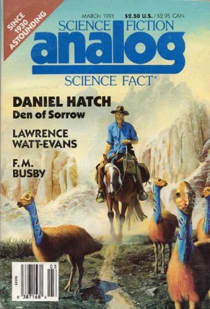 Astounding Stories 734 - Horse - Cowboy - Den Of Sarrow - March 1991 - Creatures