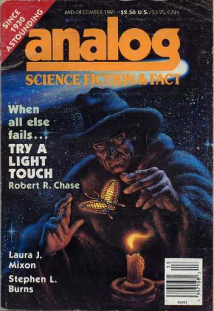 Astounding Stories 744 - Wizard - Butterfly - Candle - Stars - Meteor