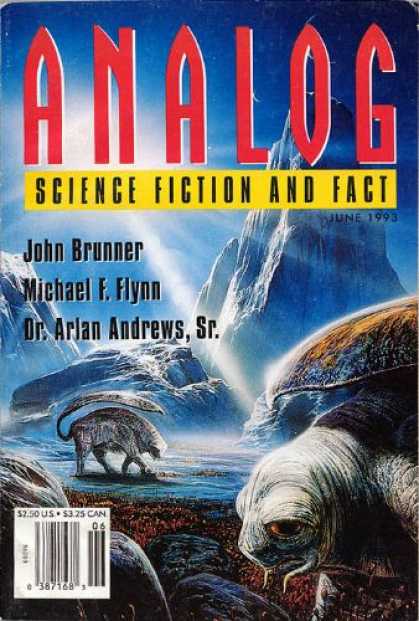 Astounding Stories 763 - Brunner - Flynn - June 1993 - Blue Cover - Mountains