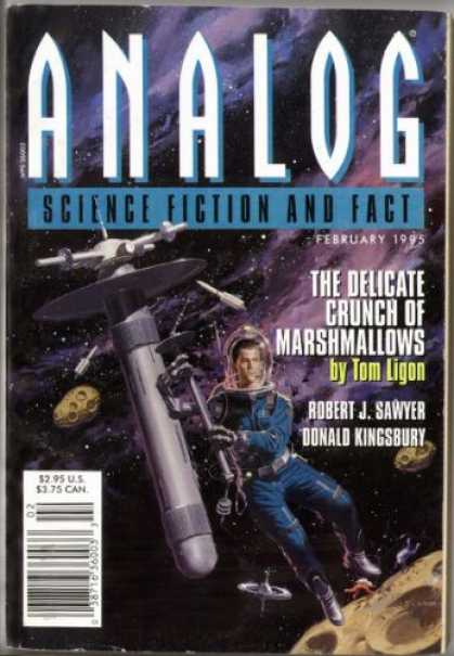 Astounding Stories 785 - February 1995 - The Delicate Crunch Of Marshmellows - Space - Astronaut - Satelite