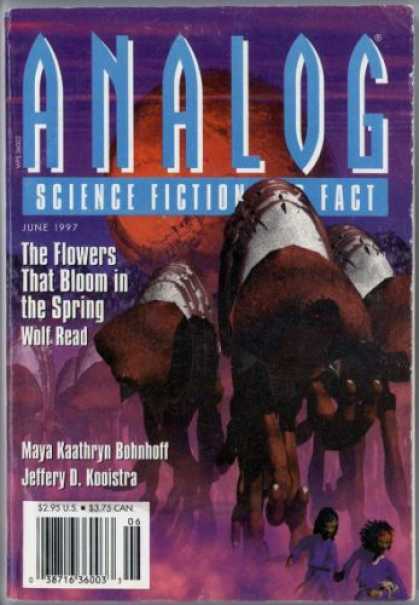 Astounding Stories 814 - Wolf Read - The Flowers That Bloom In Spring - June 1997 - Purple Cover - Bohnhoff