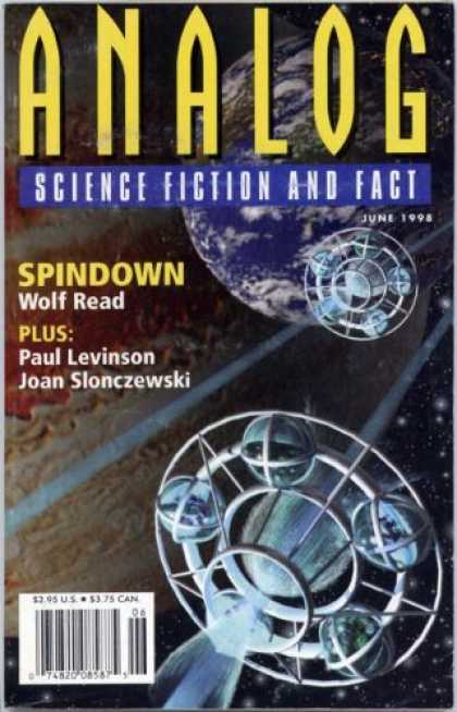 Astounding Stories 825 - June 1998 - Spindown - Wolf Read - Paul Levinson - Joan Slonczewski