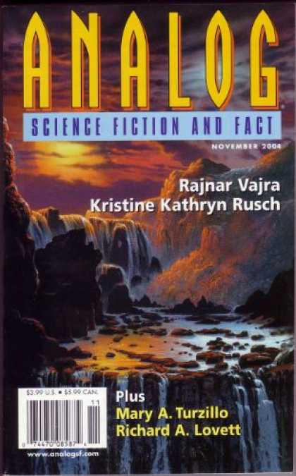 Astounding Stories 894 - Waterfall - Sunset - November 2004 - Space - Moutains