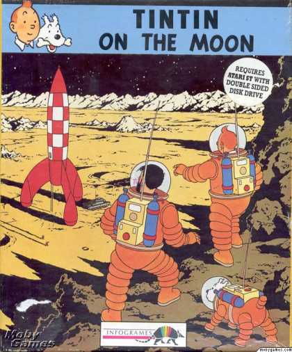 Atari ST Games - Tintin on the Moon