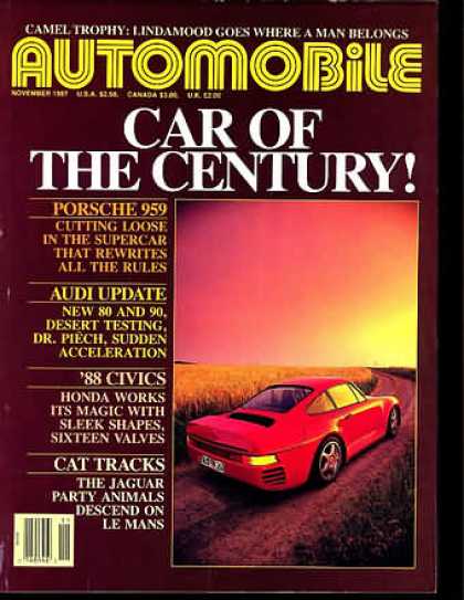 Automobile - November 1987