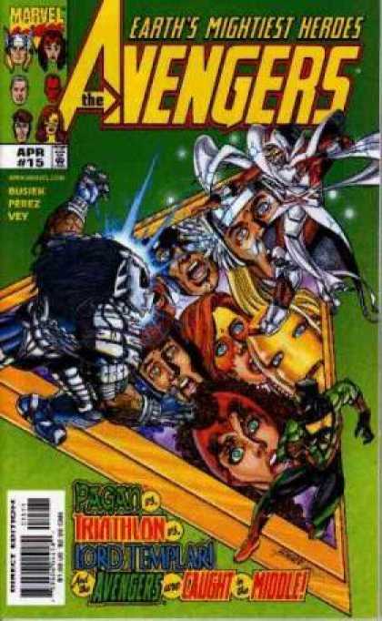Avengers (1998) 15 - Earths Mightiest Heroes - Pagan - Triathlon - Lord Templar - Caught In The Middle - George Perez