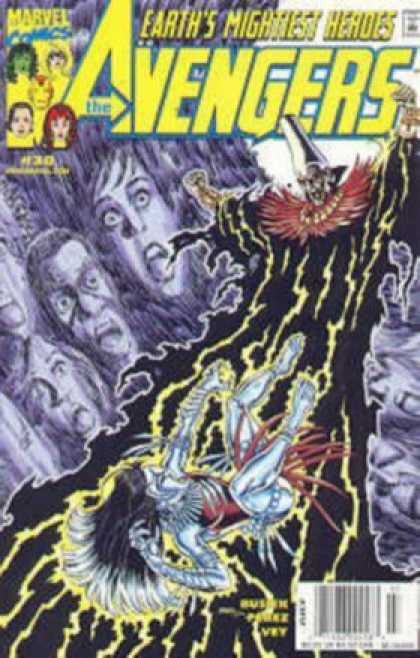 Avengers (1998) 30 - Scared - People - Witch - Head - Eyes - George Perez