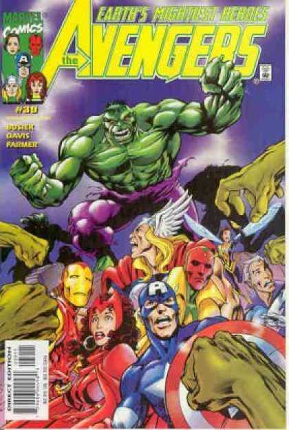 Avengers (1998) 39 - Incredible Hulk - Captain America - Thor - Iron Man - The Vision And Scarlet Witch - Alan Davis