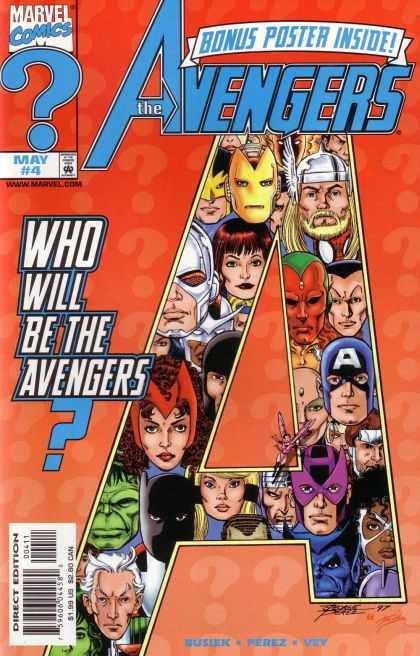 Avengers (1998) 4 - Marvel - Captain America - Thor - Iron Man - Hawkeye - George Perez