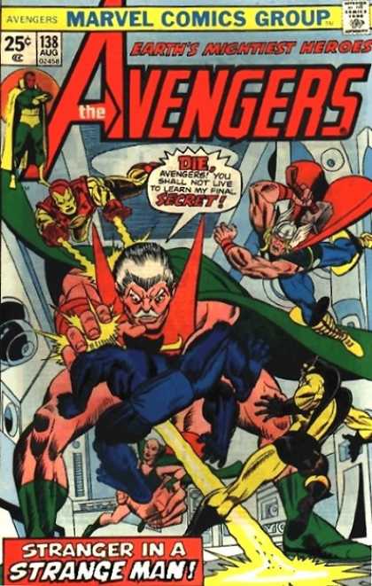 Avengers 138 - Iron Man - Thor - Mightiest Heroes - Yellow Beams - Hammer