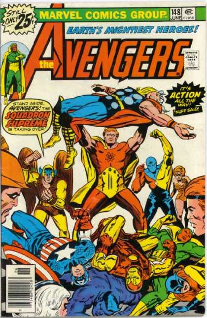 Avengers 148 - Marvel - Marvel Comics - The Avengers - Thor - Squardon Supreme - Jack Kirby