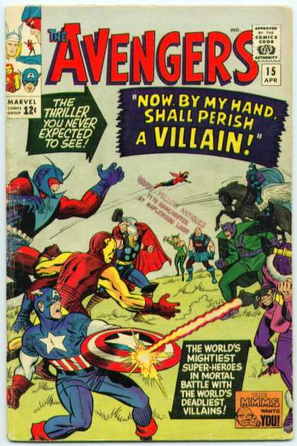 Avengers 15 - Superheroes - Marvel Comics - Villains - Battle - Good Vs Evil - Charles Stone, Jack Kirby
