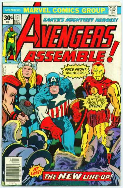 Avengers 151 - Thor - Iron Man - Captain America - Beast - Jack Kirby