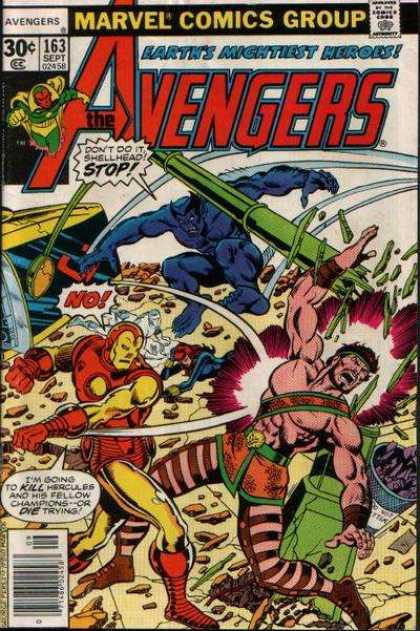 Avengers 163 - Iron Man - Hercules - Earths Mightiest Heroes - Herules - Tank Arm - George Perez