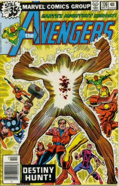 Avengers 176 - Thor - Iron Man - Vision - Hawkeye - Scarlet Witch - John Romita